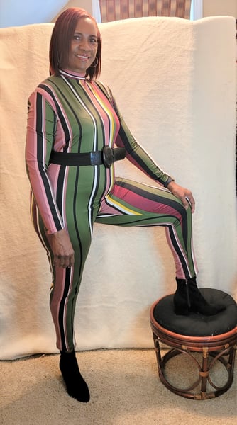 Image of Striped jumpsuit