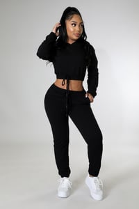 Cozy Black Jogger Set