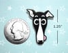 Derpy Greyhound Enamel Pin
