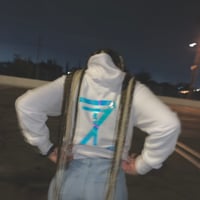 Image 4 of ''HOLOGRAPHIC'' LOGO HOODIE