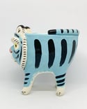 Blue Eternity Tiger Pot by Dee Oliva