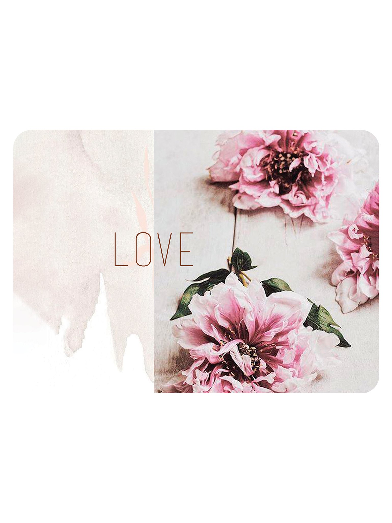 Image of Carte postale "LOVE PEONIES"