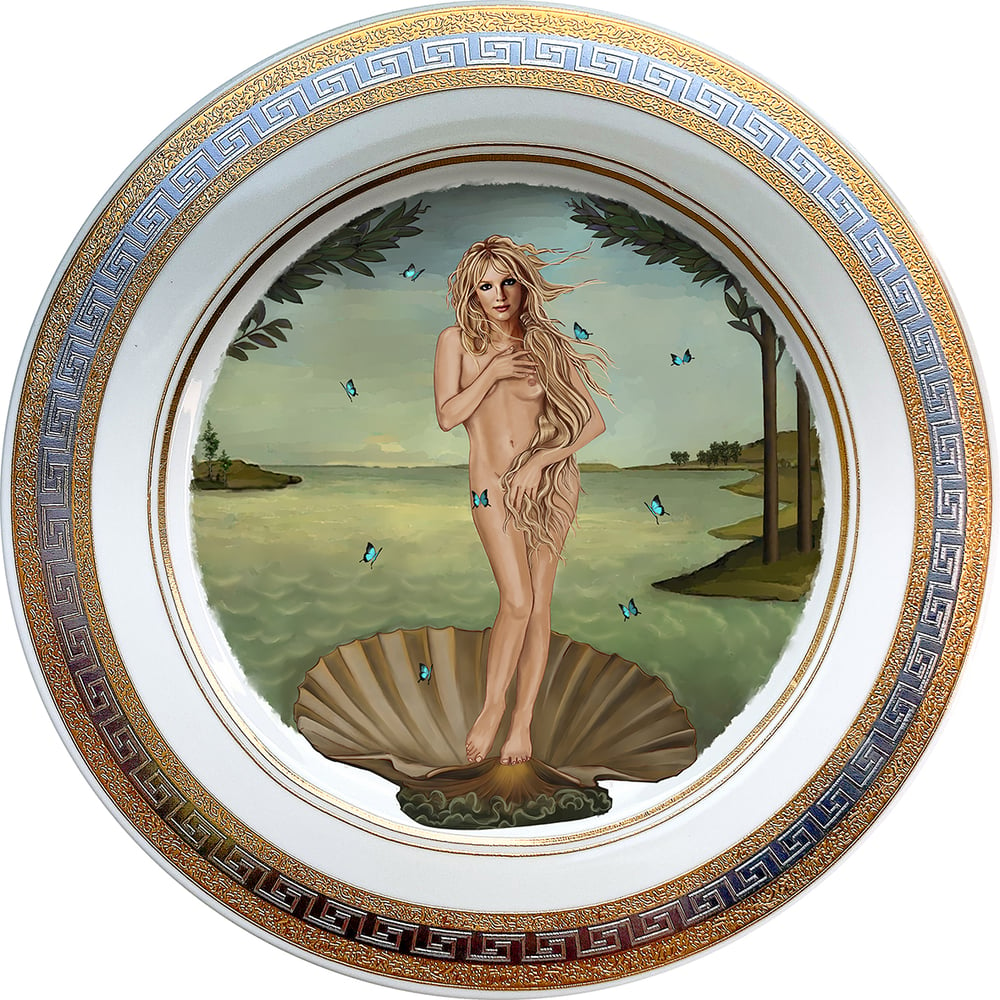 Image of reNancimiento de Britney - Fine China Plate - #0741