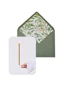 Image 3 of Enveloppe coloris sauge (5 motifs au choix)