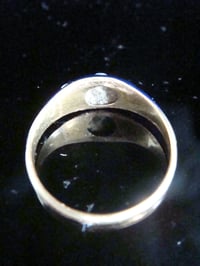 Image 3 of VICTORIAN 15CT ENAMEL AND PEARL RING