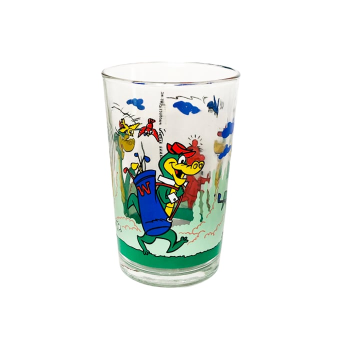 Vintage 80's Hanna-Barbera - Walligator golfer glass