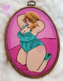Image 1 of "Buxom Babe" Erotic Embroidery/Multimedia Art 