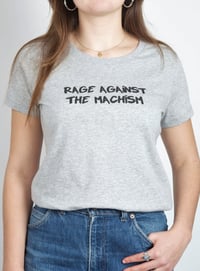 Image 1 of T-SHIRT RAGE AGAINST THE MACHISM - version grise