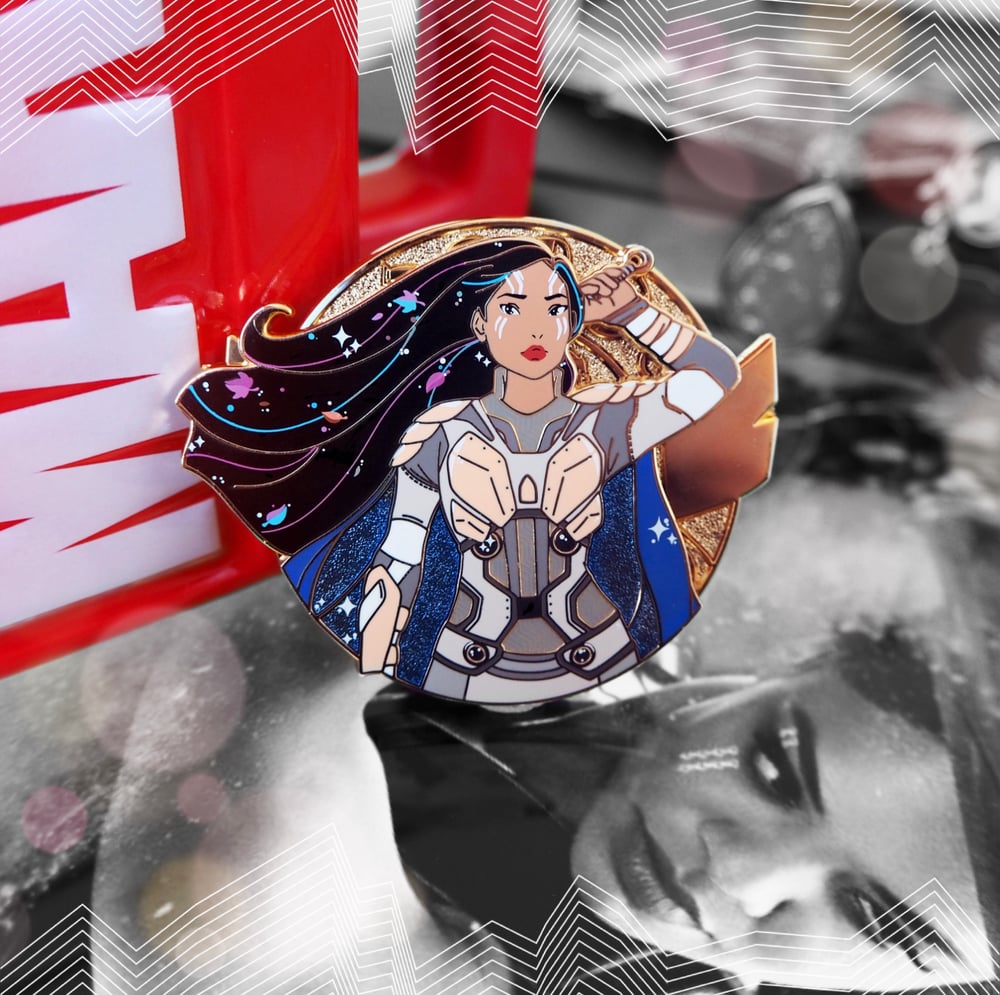 Image of Poca as Valkyrie Pin 