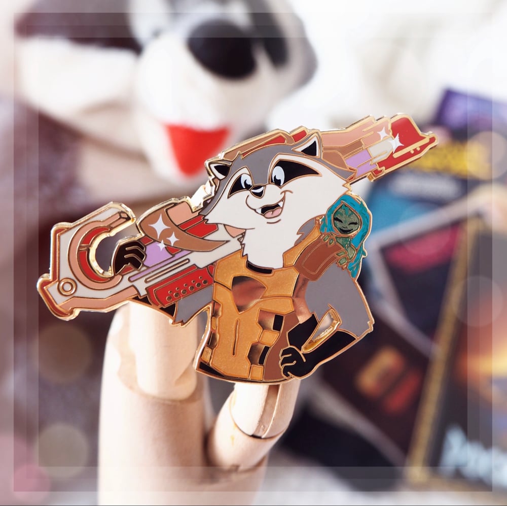 Image of Meeko as Rocket Pin 