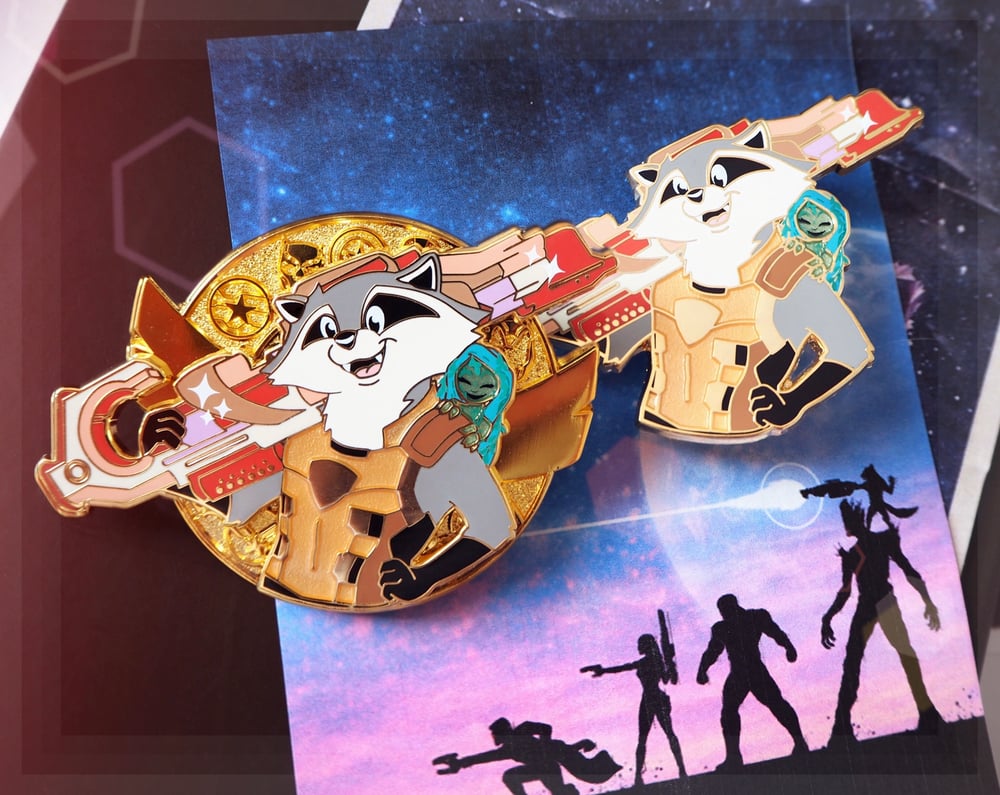 Image of Meeko as Rocket Pin 