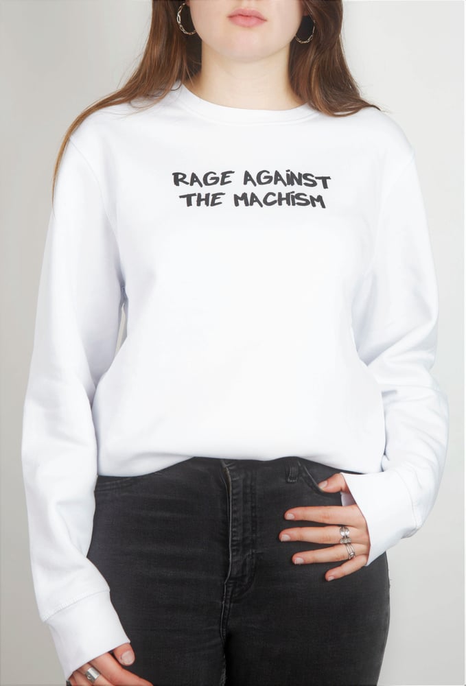 Image of SWEAT blanc RAGE AGAINST THE MACHISM