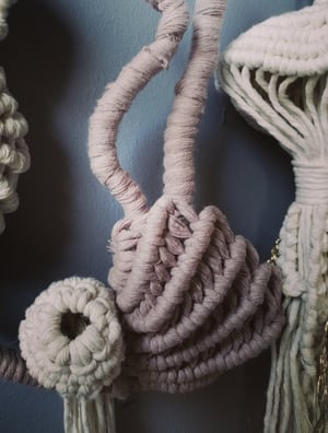 Under the sea macrame 3d/sculpture hoop 