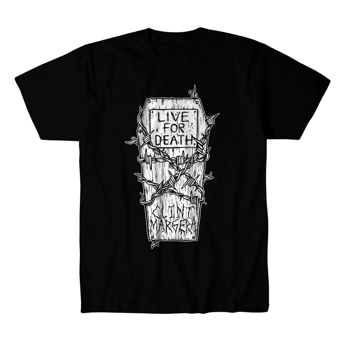 CLINT MARGERA-LIVE FOR DEATH SHIRT | Deathmatch Worldwide