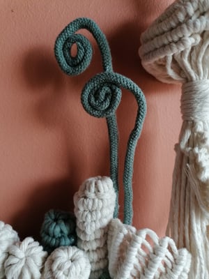 Larger 30cm hoop 3d/sculpture fibre art 