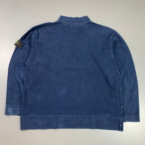 Image of AW 1997 Stone Island mock neck heavyweight sweatshirt, size XL