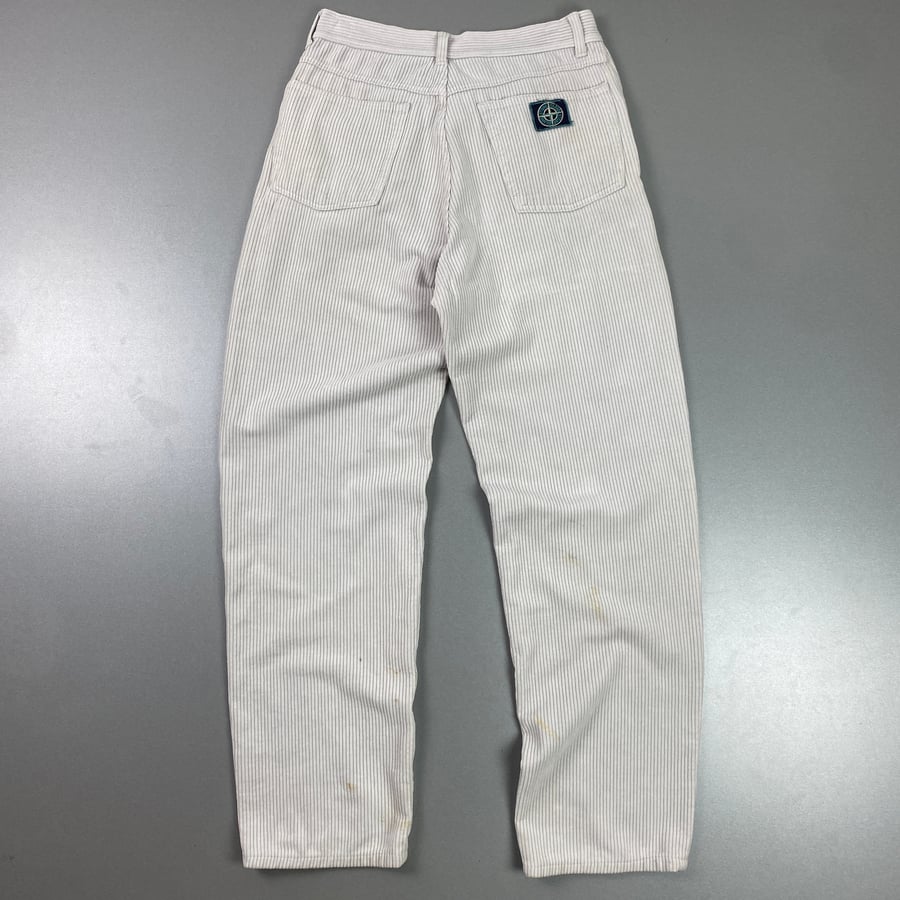 Image of 1980s Stone Island jumbo corduroy trousers, size 28" x 30"