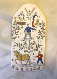 Image 1 of Figgjo Flint Made in Norway  - Vintage Ceramic Wall Plaque or Trivet