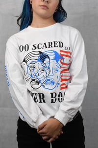 Image 2 of Too Scared L/S (WHITE)