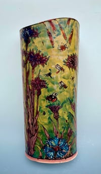Image 2 of “Cornflower” reduction lustre vase