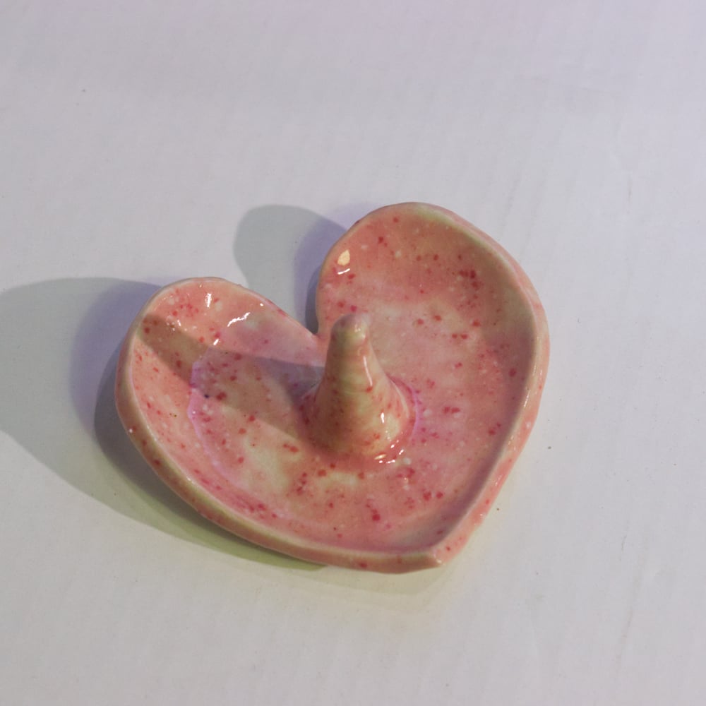 Image of Handmade Heart Shaped Ring Dishes