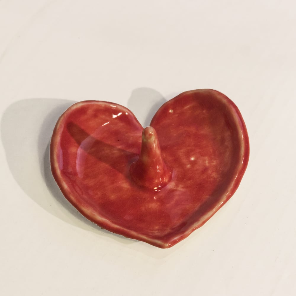 Image of Handmade Heart Shaped Ring Dishes