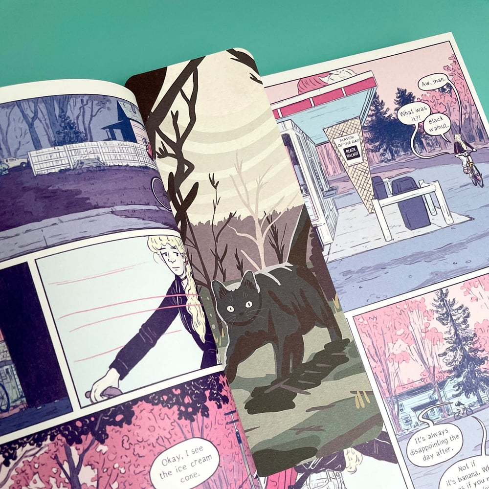 Image of Black cat in a cemetery bookmark