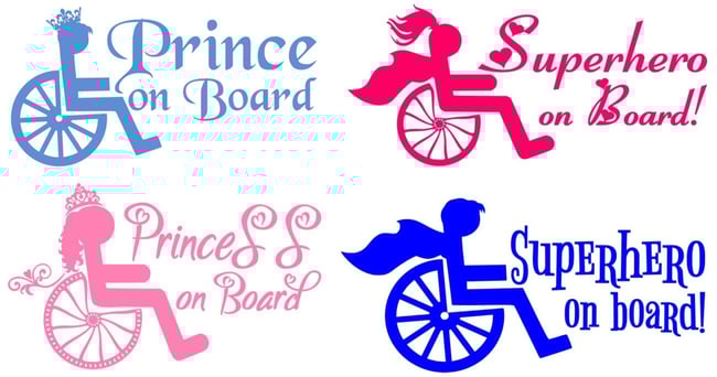 Wheelchair Window Decals