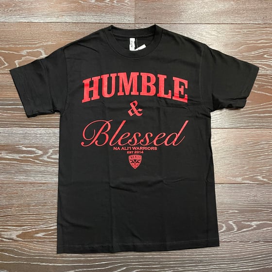 Image of Humble & Blessed Black Red Men's T-shirt 