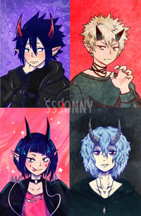 Image 1 of BNHA Demon Version Prints SERIES 2