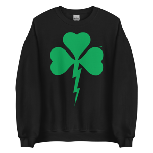 Image of Shamrock Lightning Bolt Unisex Crewneck Sweatshirt