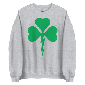 Image of Shamrock Lightning Bolt Unisex Crewneck Sweatshirt