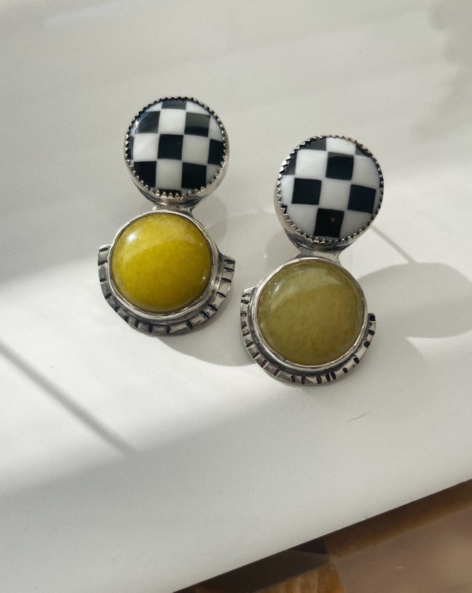 Image of Lemon Harlequin Studs