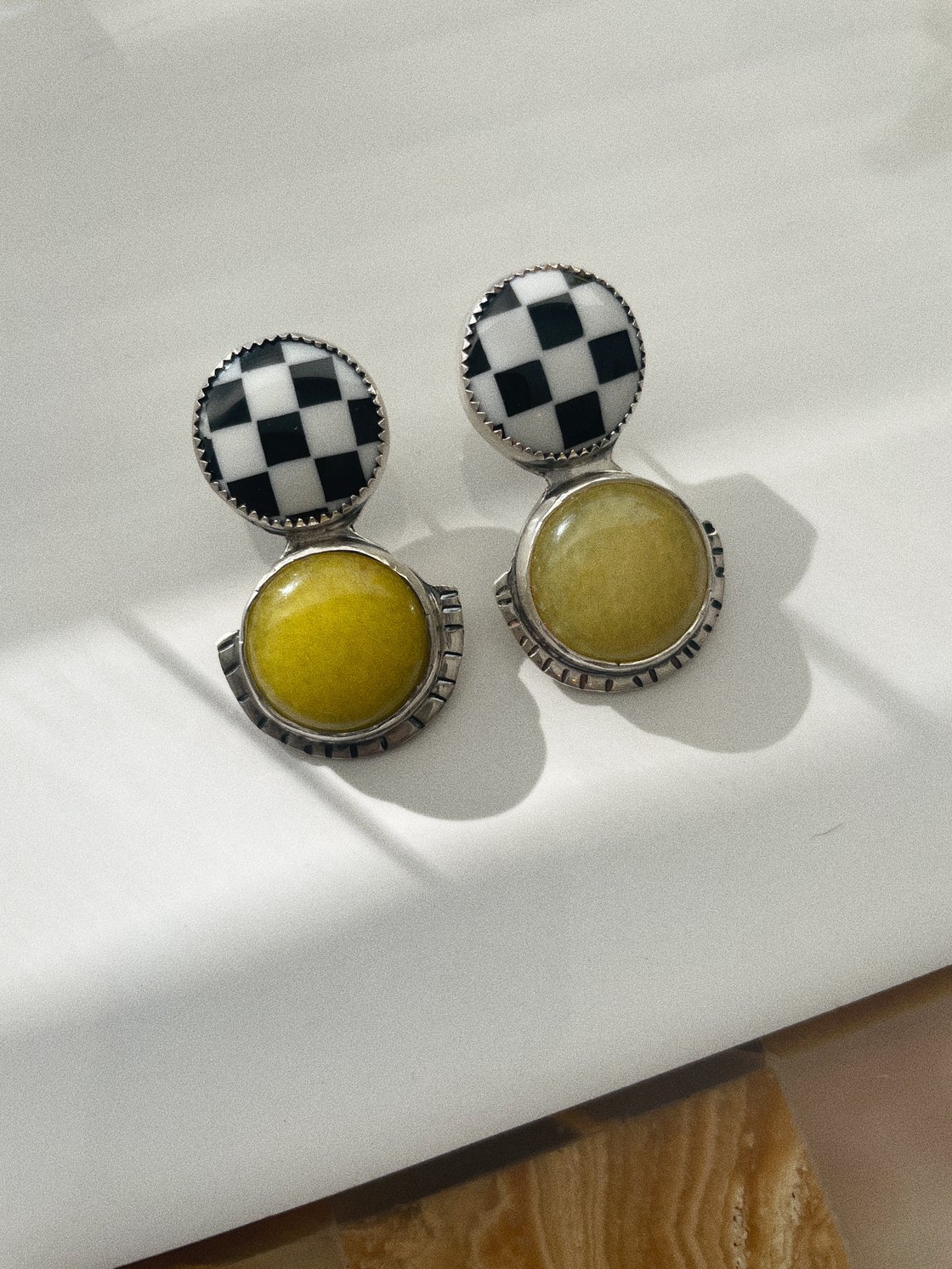 Image of Lemon Harlequin Studs