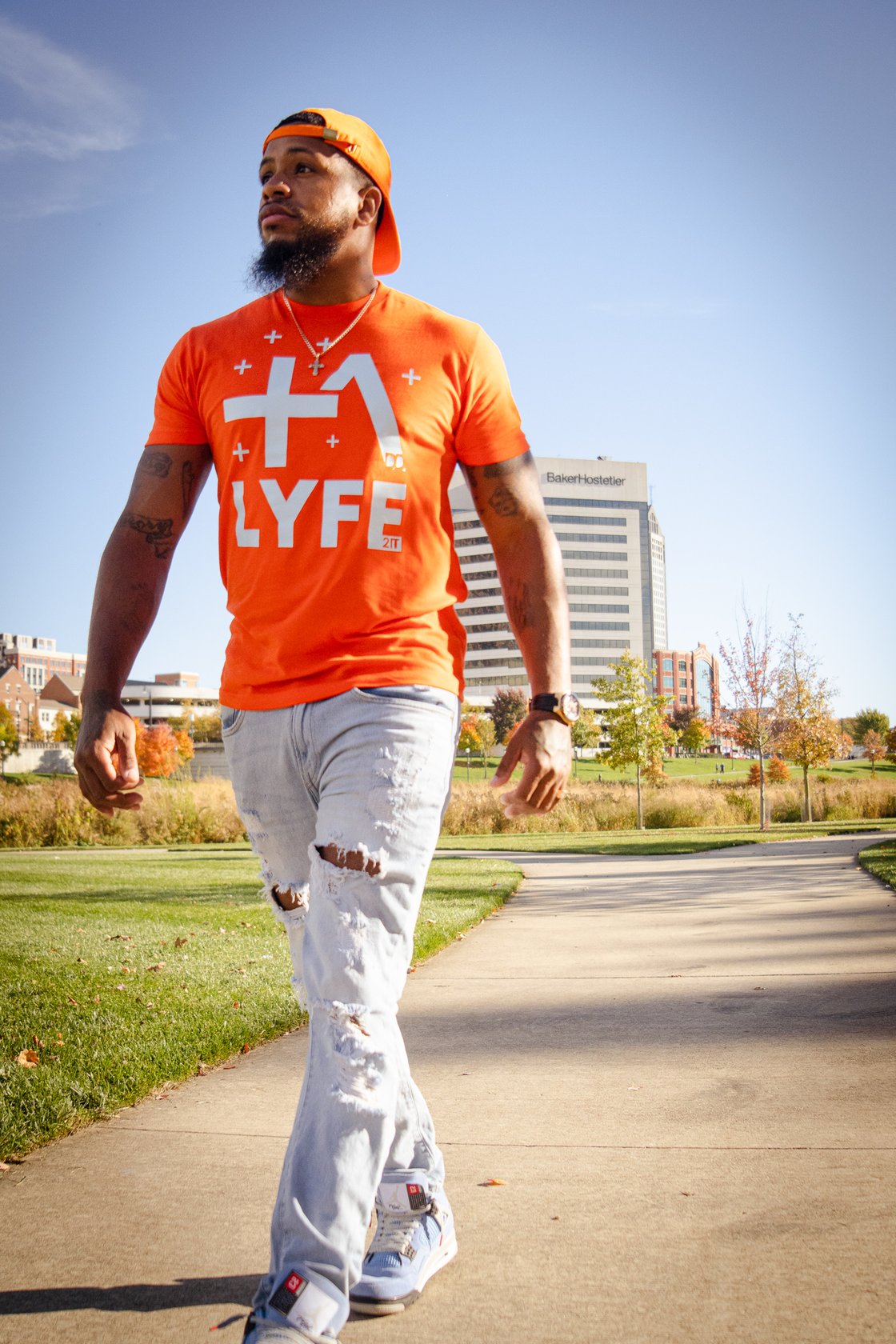Image of Add Lyfe 2it Classic Orange T-Shirt