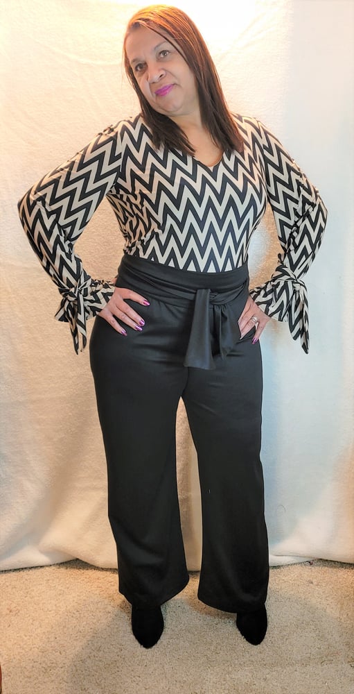 Image of Belted  jumpsuit