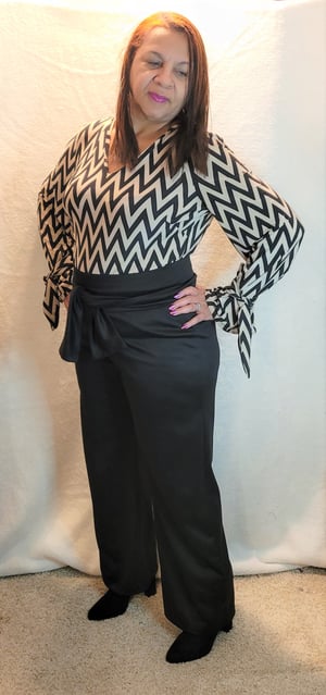 Image of Belted  jumpsuit
