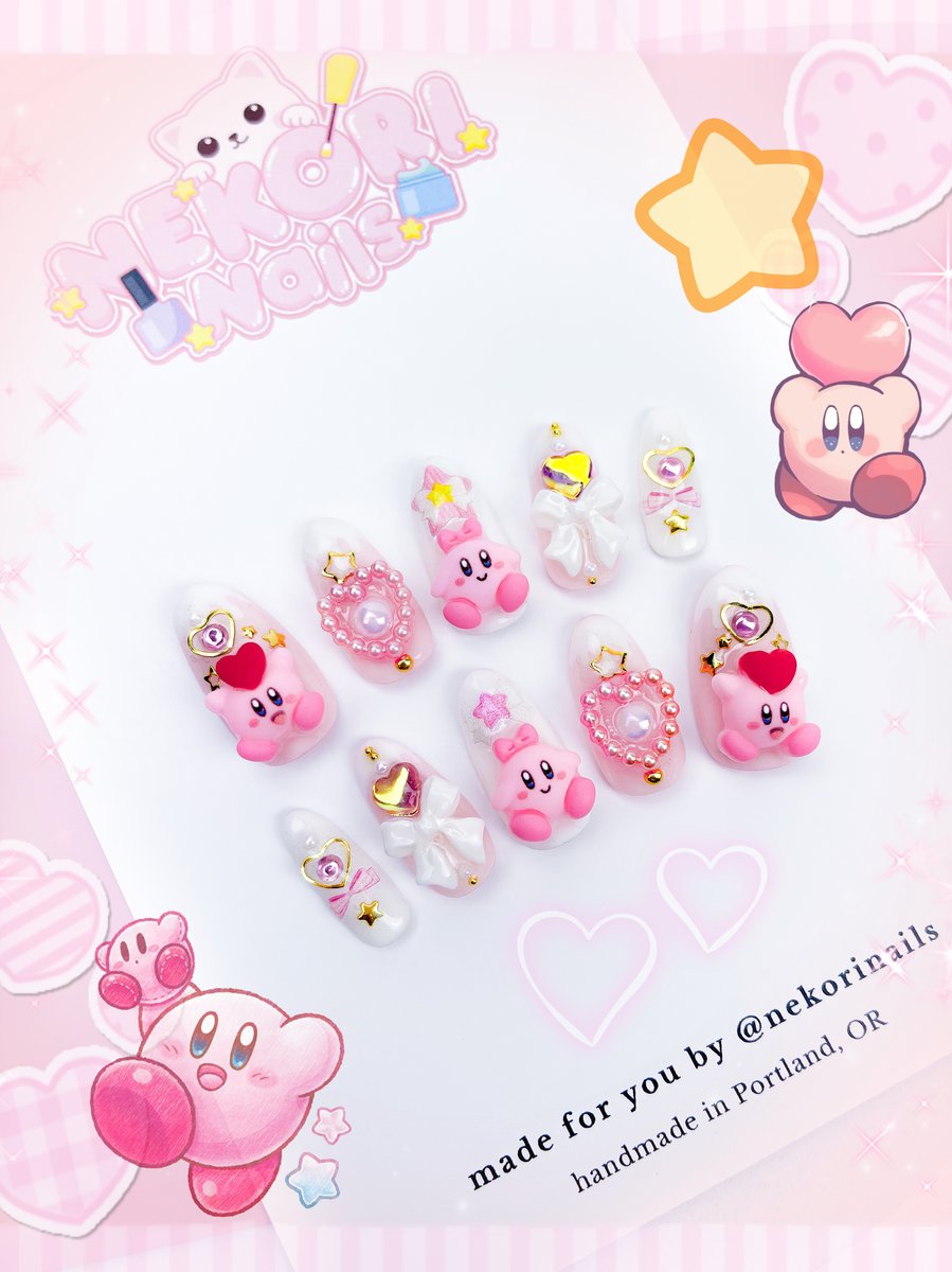 Sweet Kirby Sets Artist Choice Nails Nekori Nails