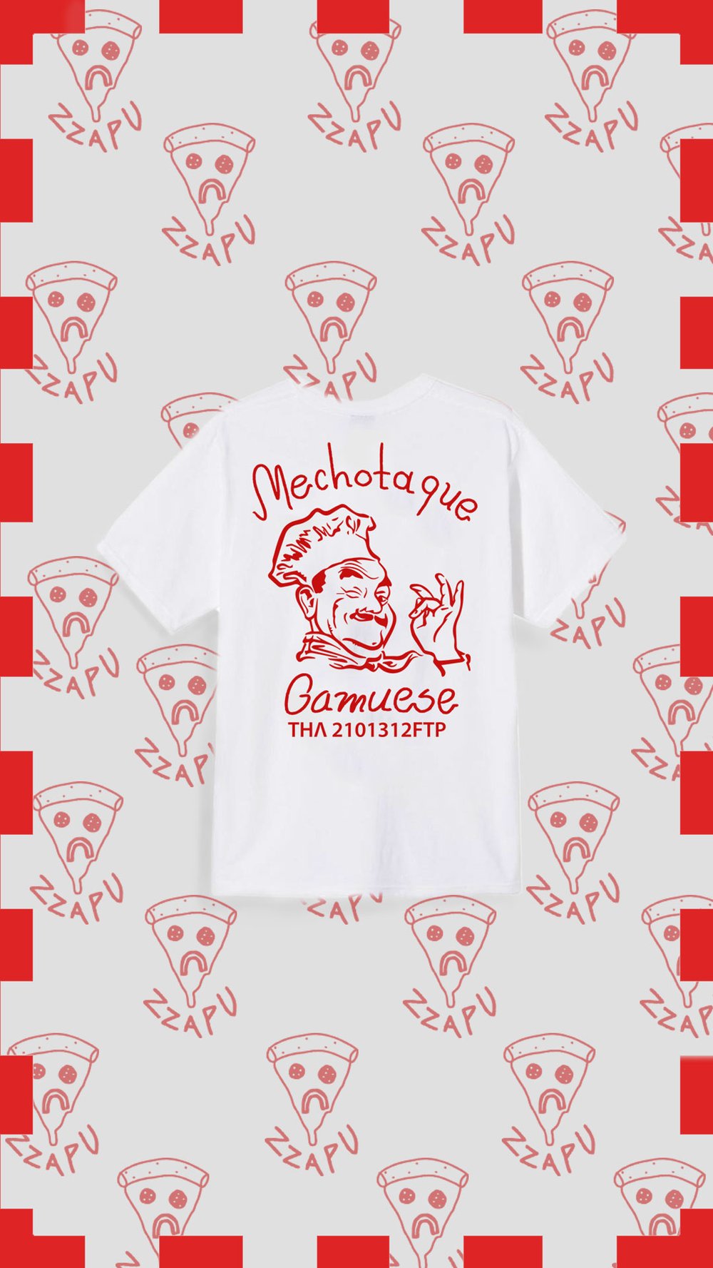 Image of Mechotaque Gamuese- White-T-Shirt