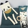 Teal Panda Baby Gift Box