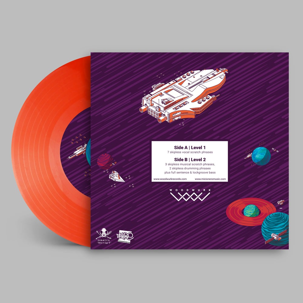7" Vinyl (Orange) - Orbitablism Breaks by DJ Myke aka Micionero