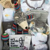 Deluxe Blue Fox Baby Gift Box