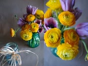 Image of Seasonal Flowers - Small Mason Jar Arrangement