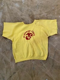 Image 2 of 60s USMC CUTOFF SLEEVES SWEATSHIRT