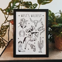 ‘West Wildest Flash’ A4 Print