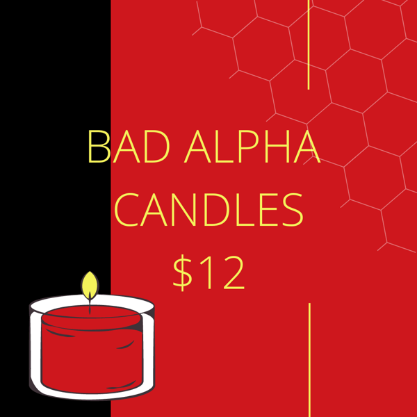 Image of Bad Alpha Character Candles