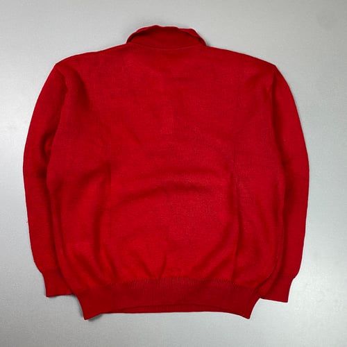 Image of 1980s Valentino 1/4 button up collared sweatshirt, size medium
