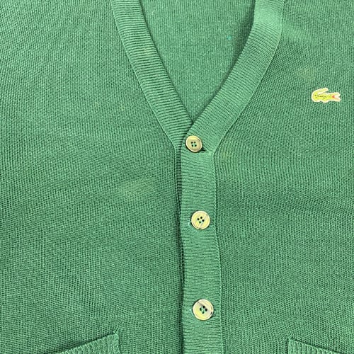 Image of Chemise Lacoste button up cardigan, size large