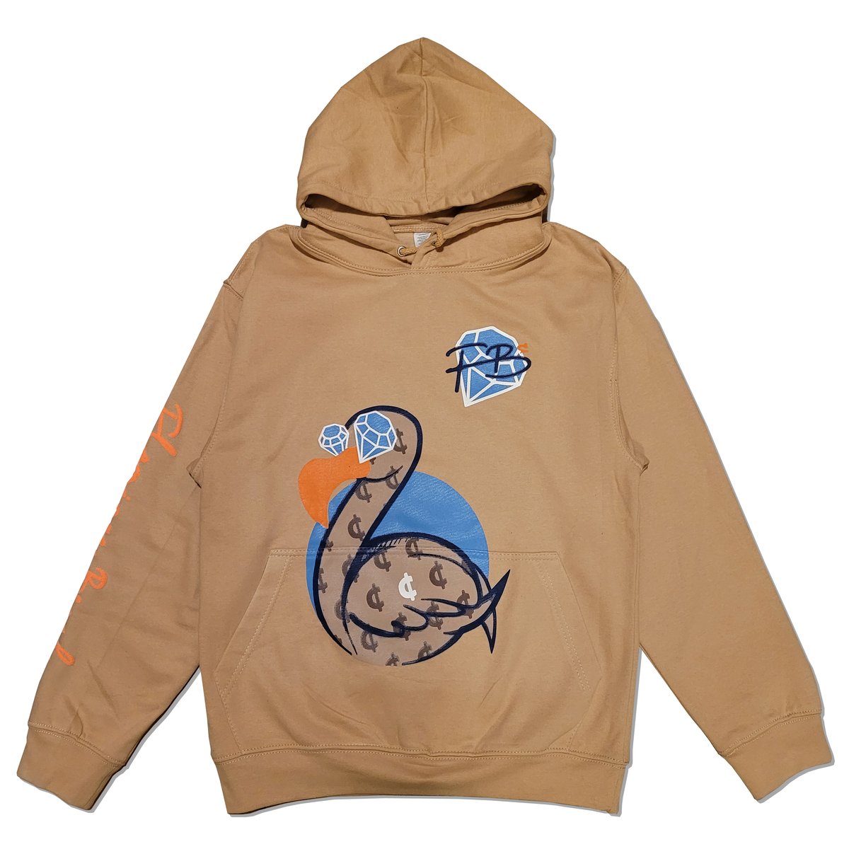 Flamingo hoodie (Nude)