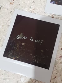 God is Gay Polaroid 